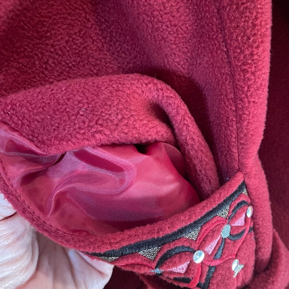 Bob Mackie wearable art fleece jacket - Picture 6 of 7